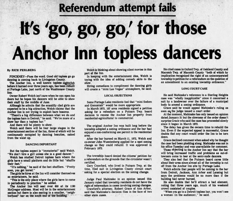 Anchor Inn - May 1975 Topless Dancing Approved (newer photo)